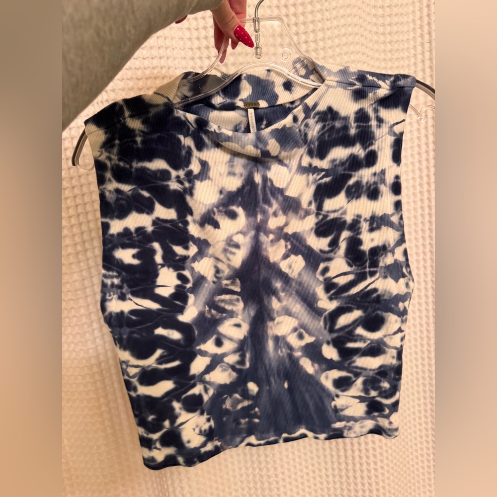 Young Fabulous & Broke Navy and White Tank Top